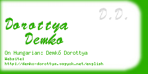 dorottya demko business card